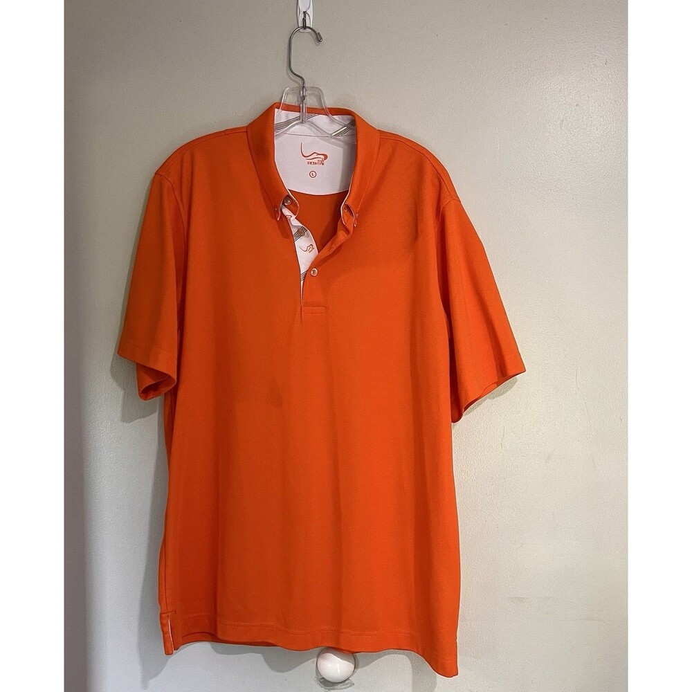 Golf Eagle Polo Men’s Large Short Sleeve Orange Lightweight, Sports, Cool